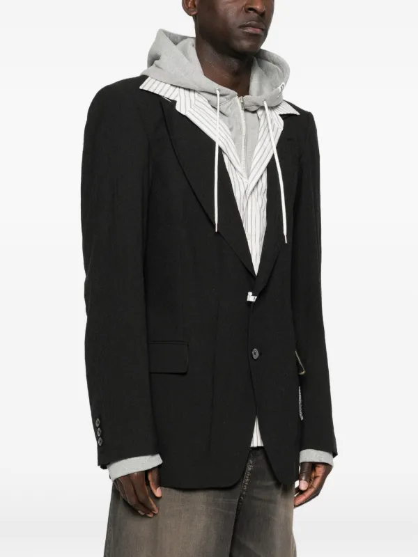 Maison MIHARA YASUHIRO レイヤード ジャケット | ブラック | FARFETCH JP
