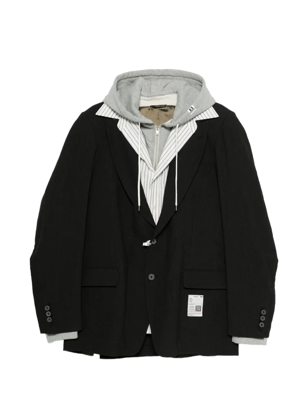 Maison MIHARA YASUHIRO layered blazer - Nero