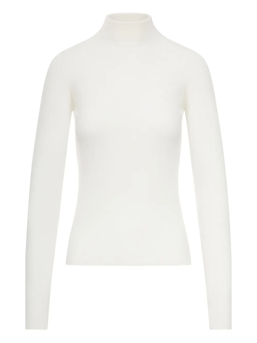 Sportmax Geribbelde coltrui Wit