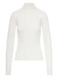 Sportmax ribbed turtleneck sweater - White