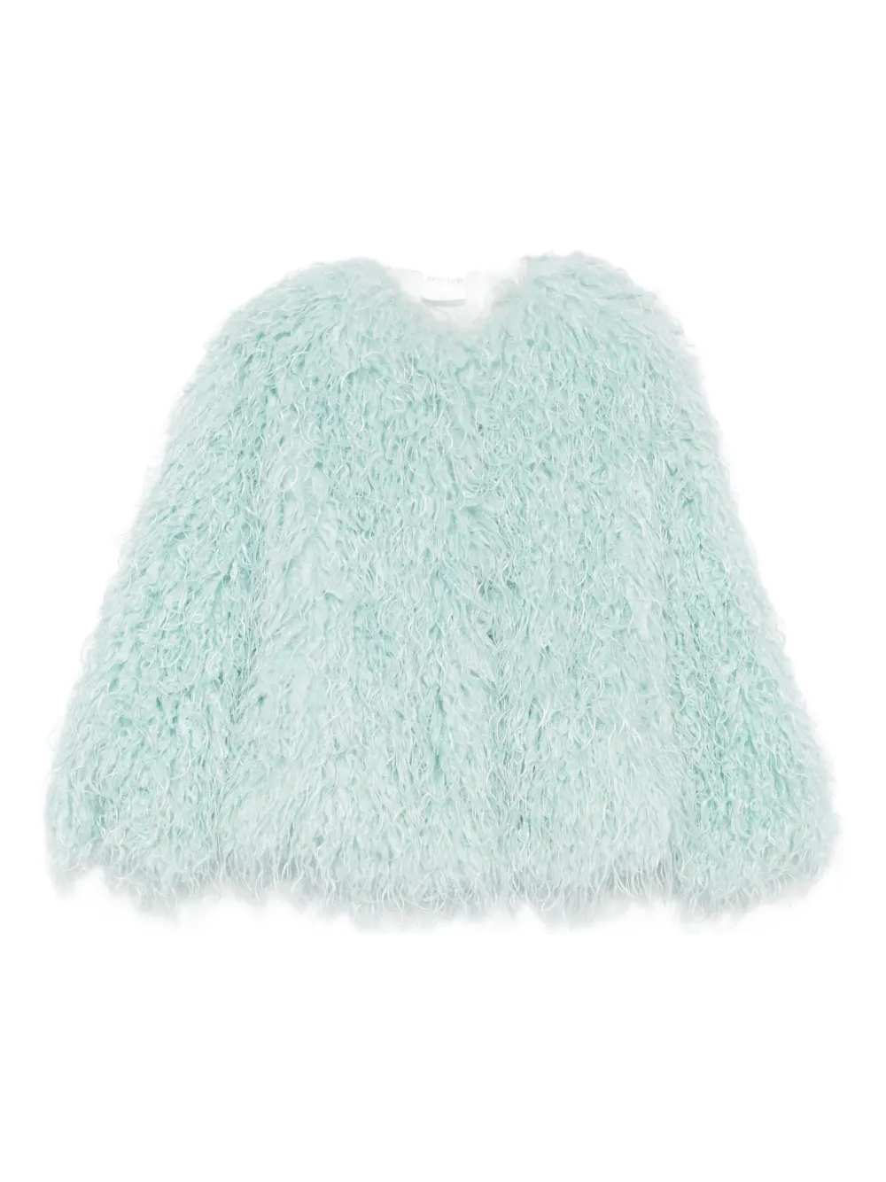 Forte Forte Wave Faux-fur Jacket In Green