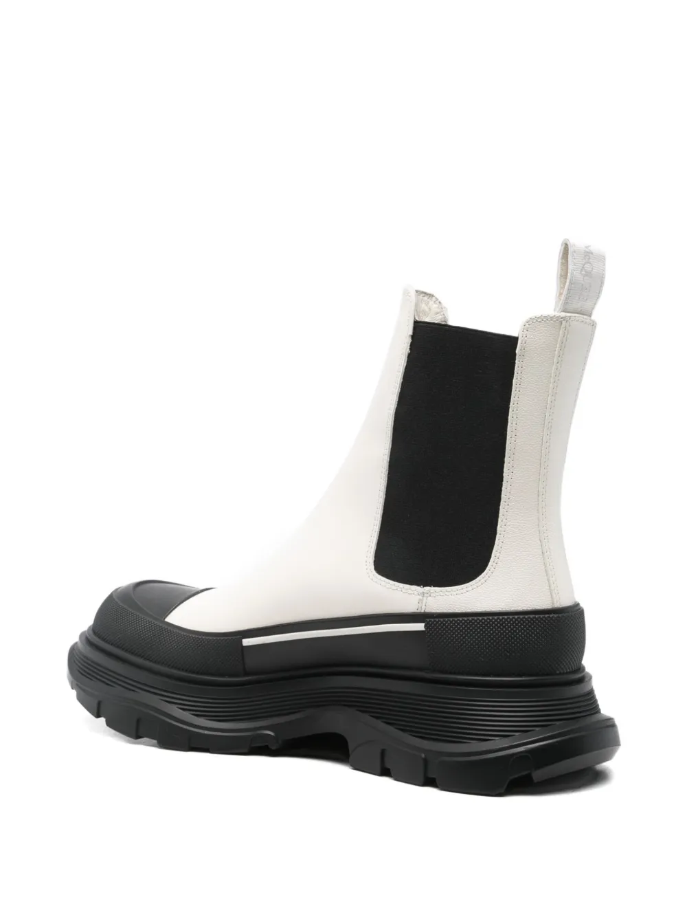 Alexander McQueen 45 mm Slick Chelsea laarzen met plateauzool Zwart