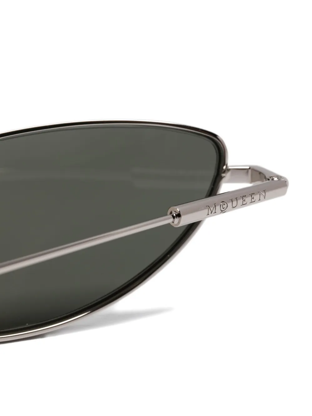 Alexander McQueen Eyewear Zonnebril met cat-eye montuur Zilver