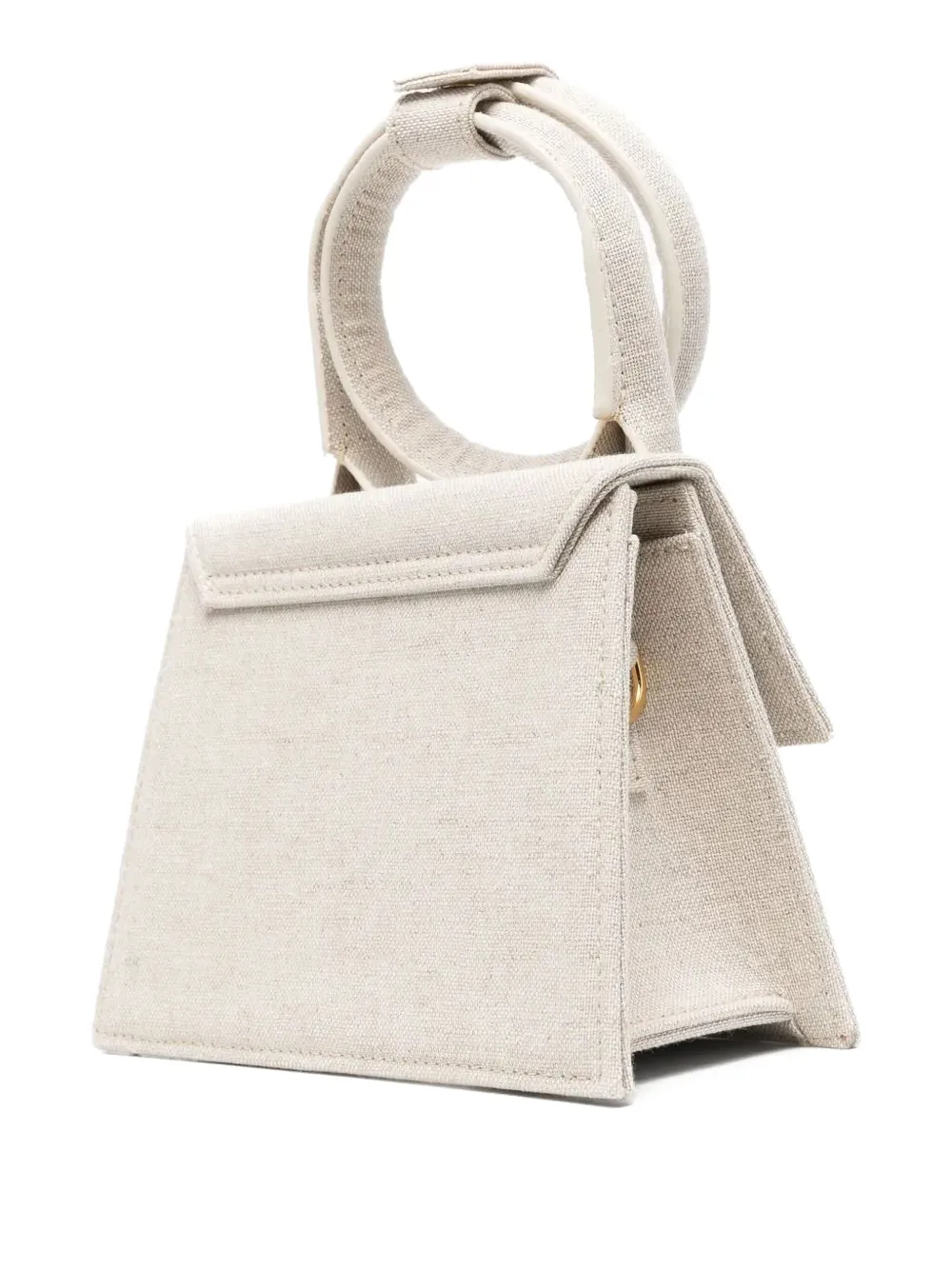 Jacquemus Le Chiquito Noeud Coiled-handle Handbag In Neutral