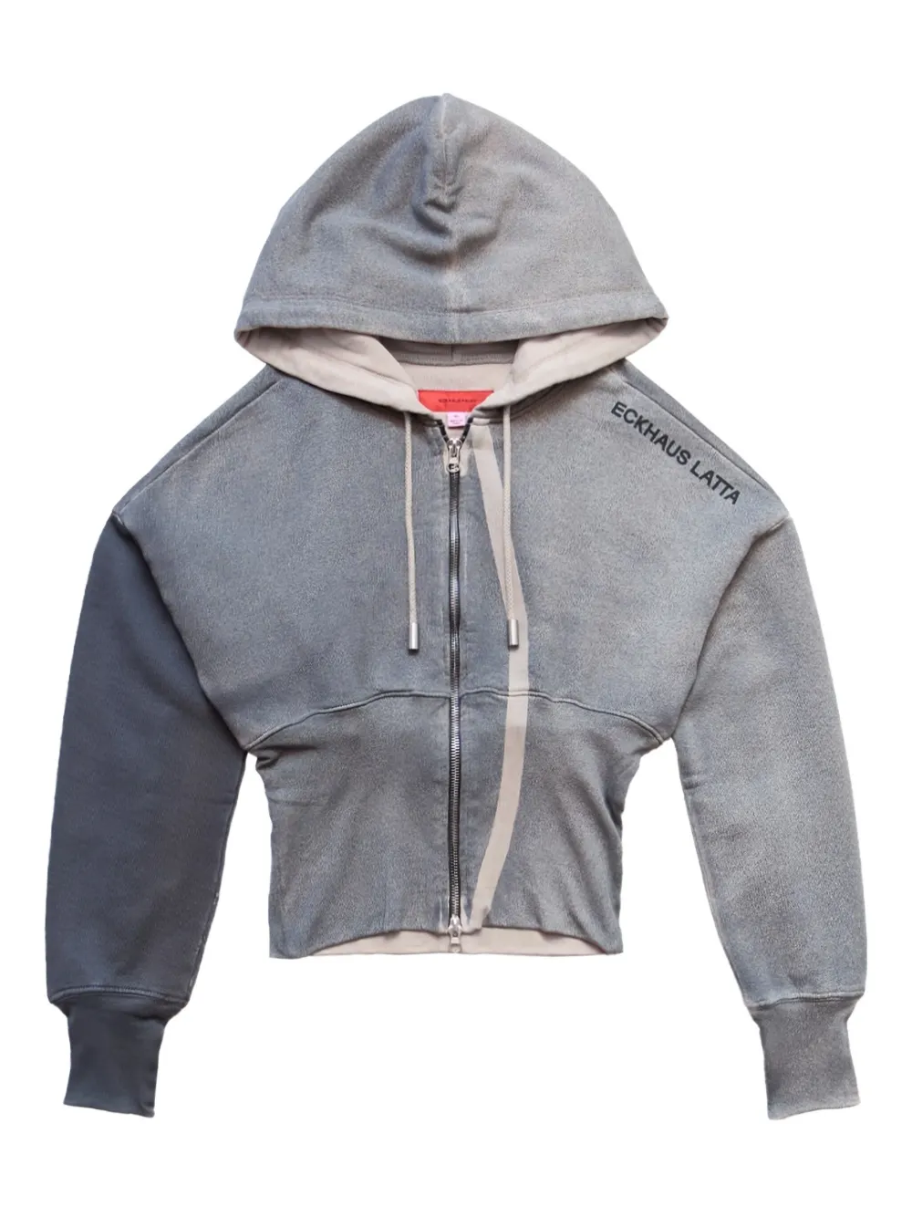 Eckhaus Latta Stadium Smog Snatched "Grey" hoodie | Grey | Image 1