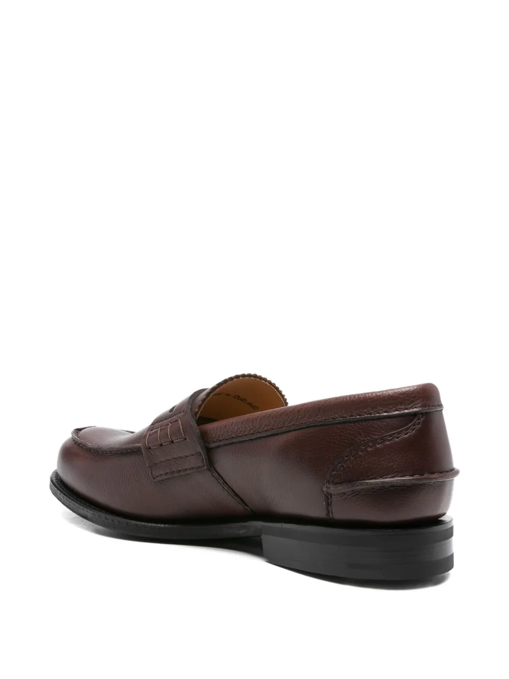 Church's pebble-grain leather loafers Brown