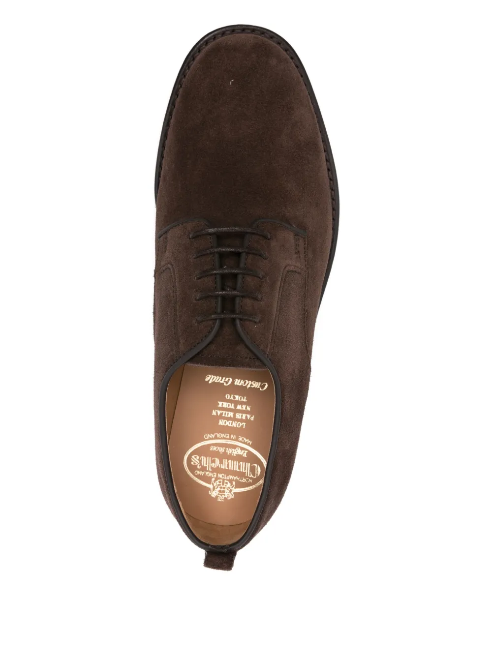 Church's suede derby lace-up shoes Brown