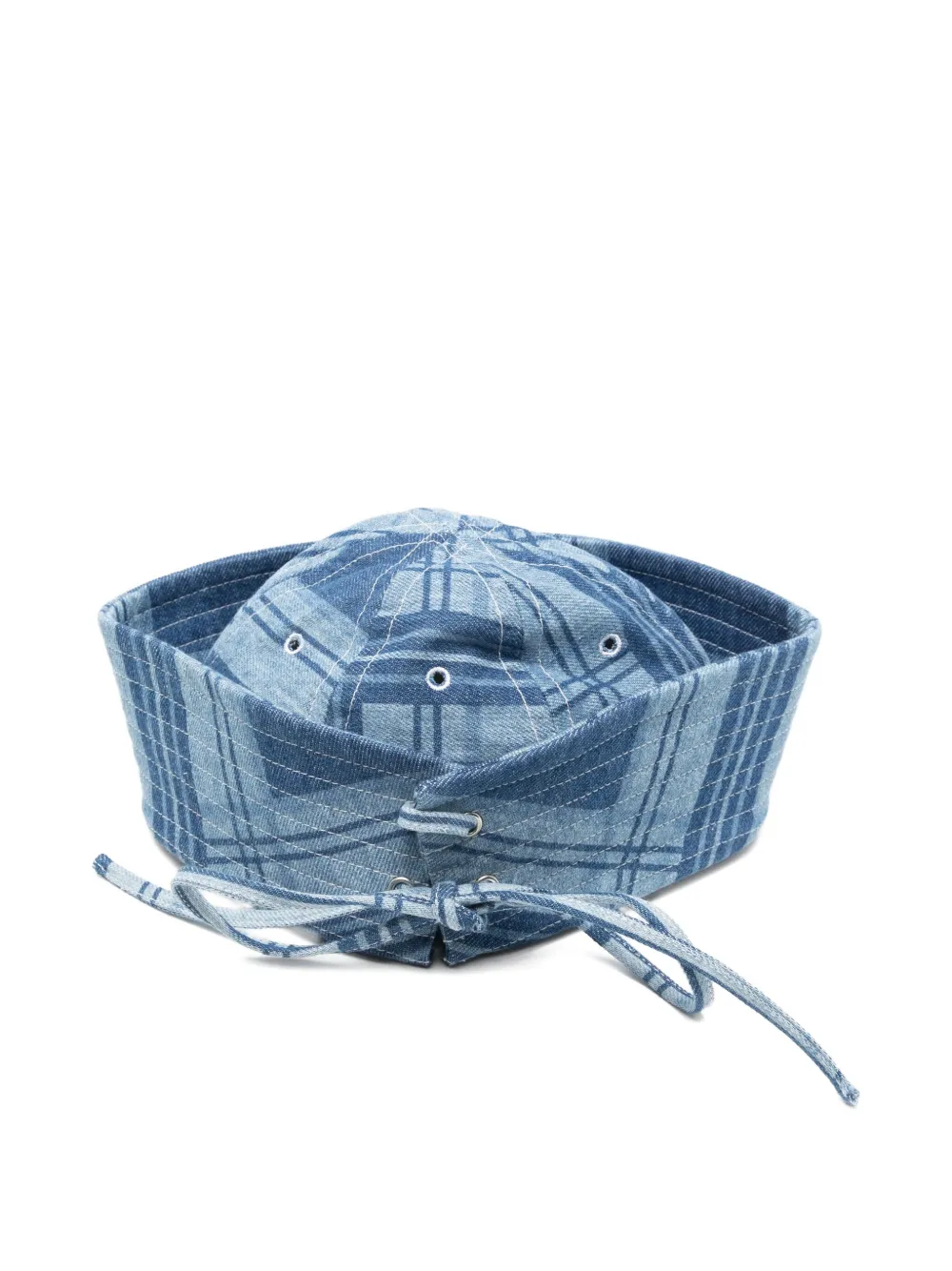 Charles Jeffrey Loverboy Sailor tartan-checked hat | Men | Image 2