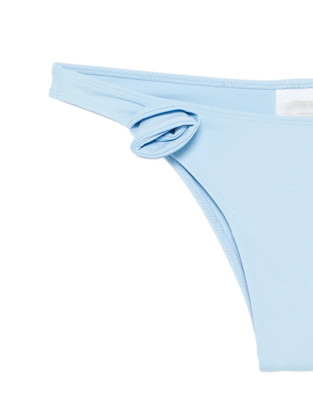 Coperni Bikinislip met bloemdetail en gestrikte zijkant Blauw