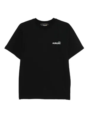 Balenciaga logo-embroidered sleeve-patch t-shirt | Black | FARFETCH