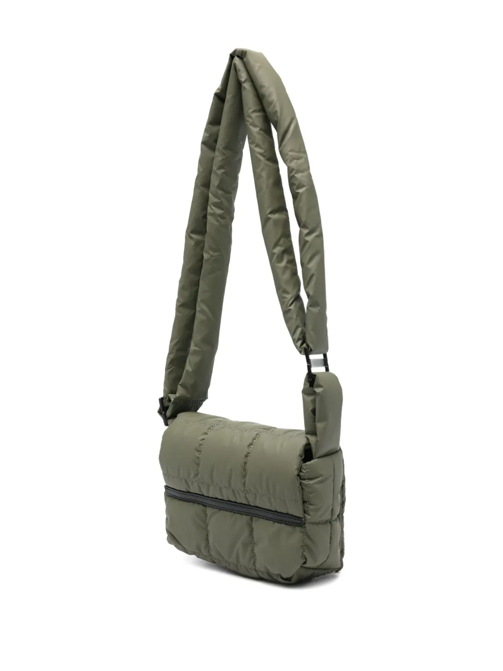 Veecollective Porter Messenger Quilted Shoulder Bag In Green