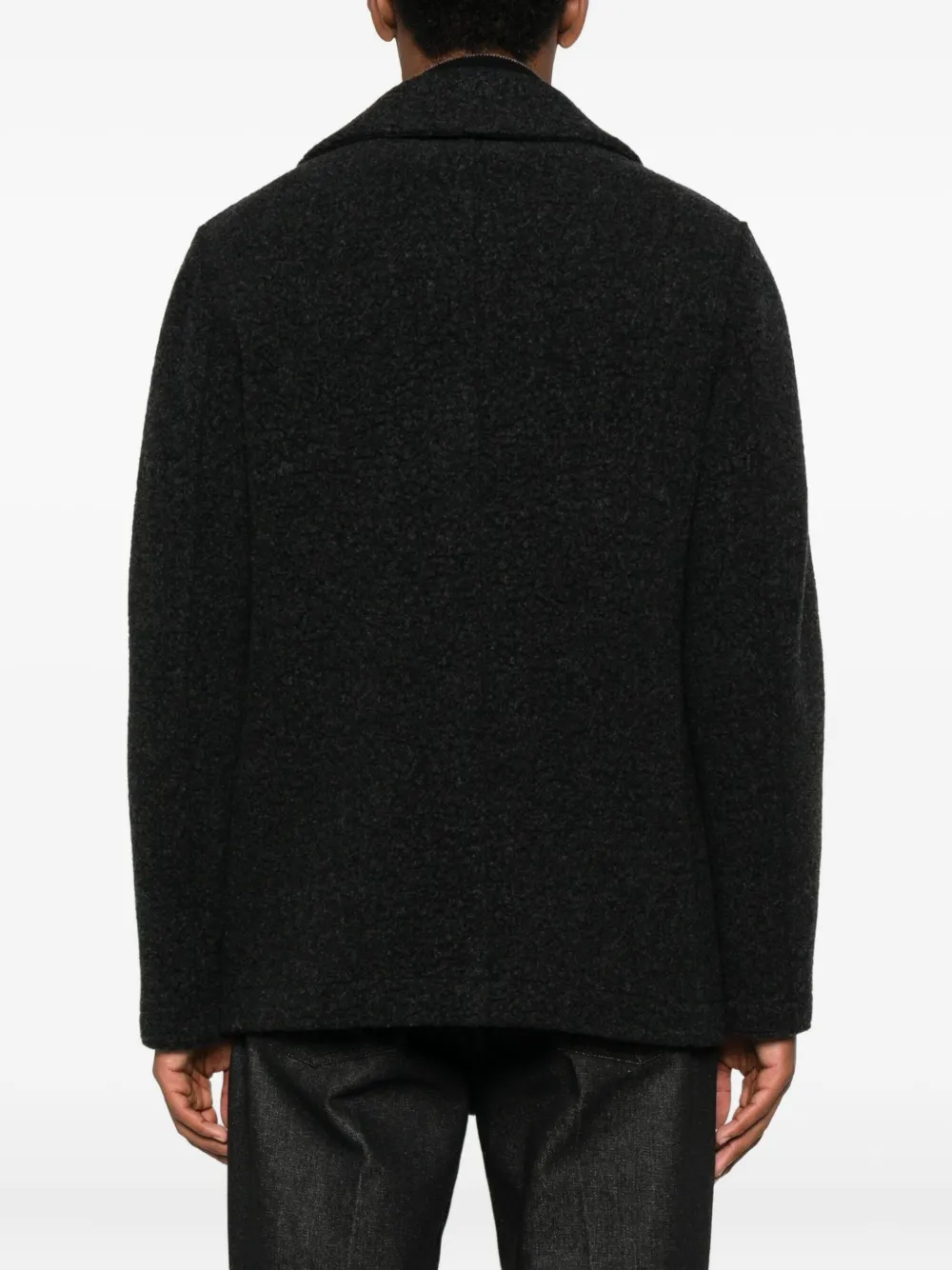 Harris Wharf London Wollen sailorjas met dubbele rij knopen Grijs