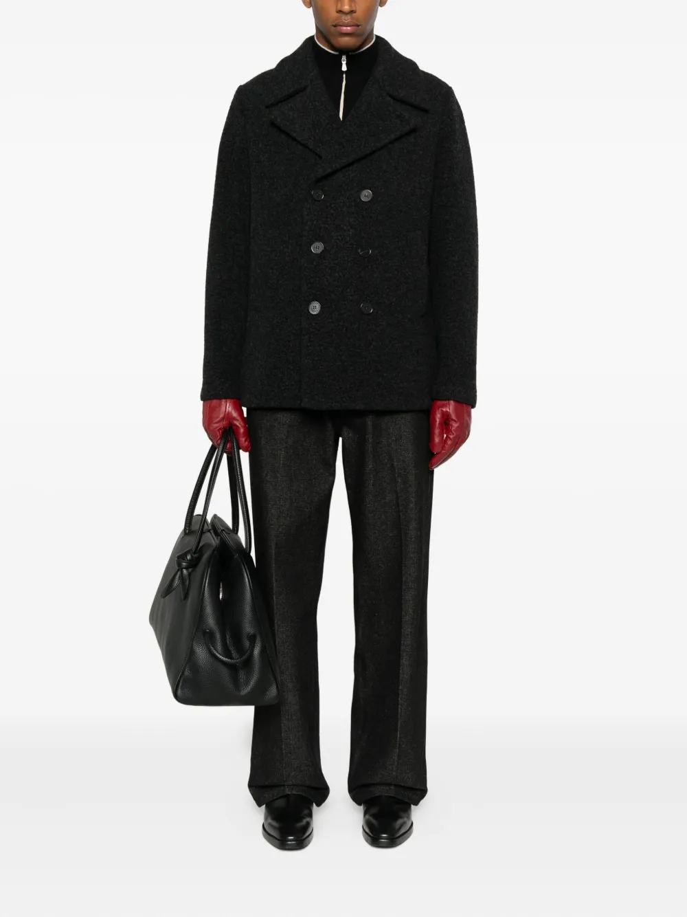Harris Wharf London Casaco de lã com abotoamento duplo | Casacos | Image 2