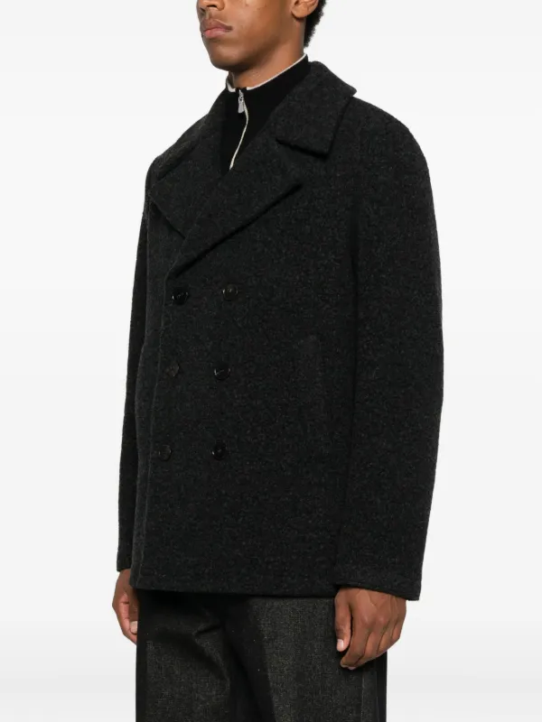 ジャケット・アウター HARRIS WHARF LONDON PEACOAT EBONY GREY Harris Wharf London ピーコート | グレー | FARFETCH JP