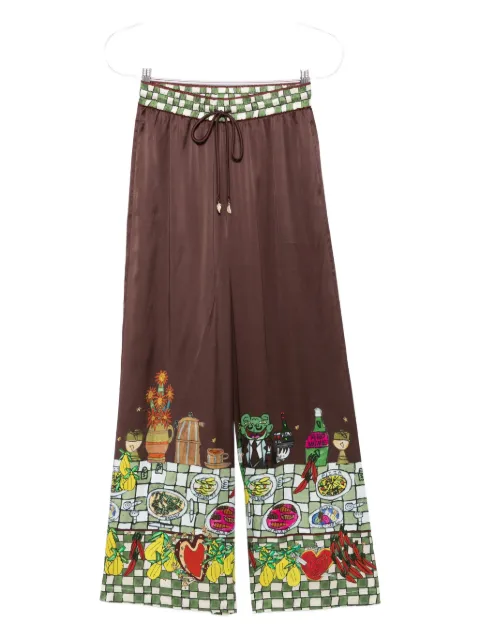 ALEMAIS drawstring-waist printed trousers