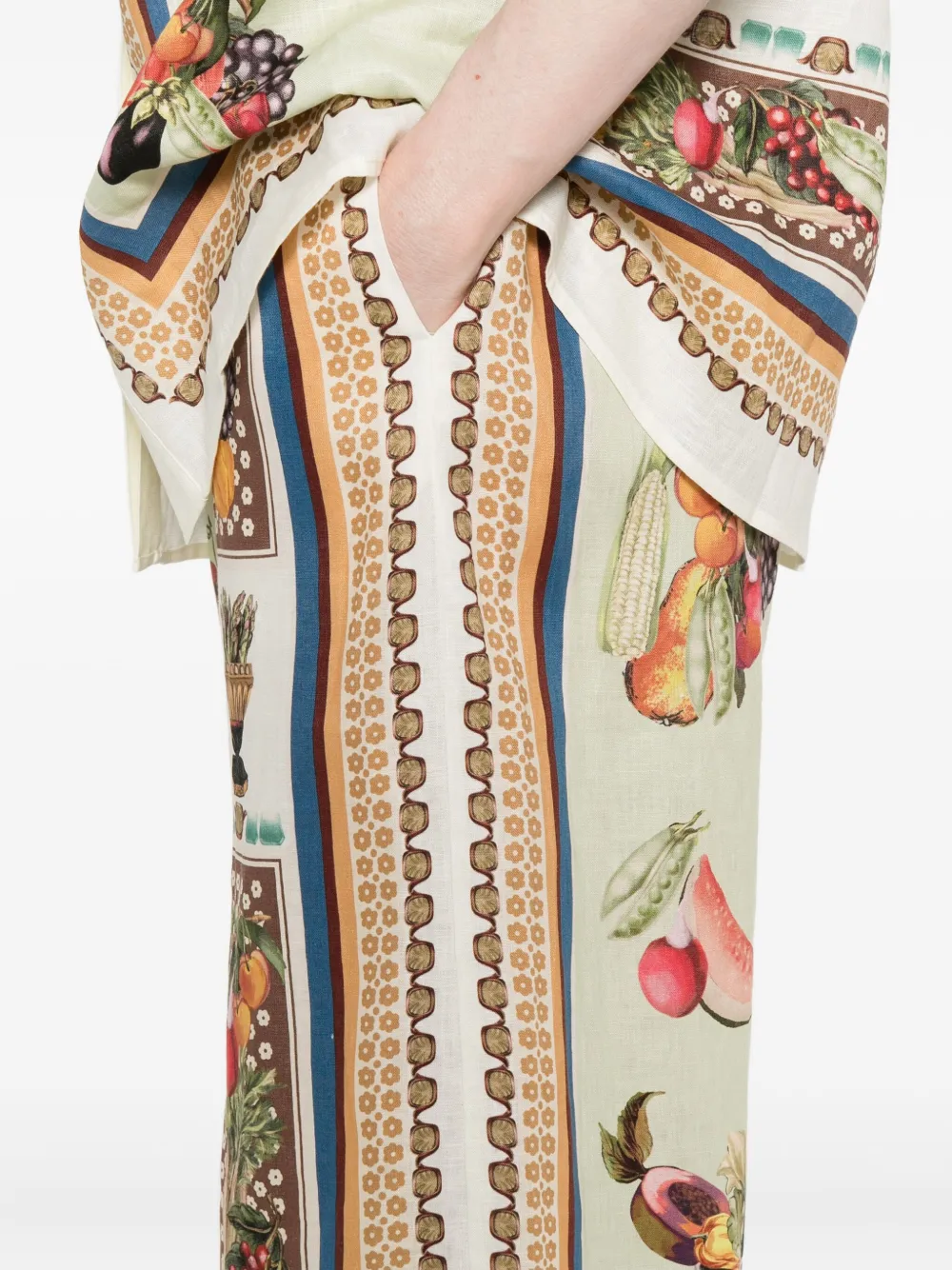 ALEMAIS Broek met trekkoord Beige