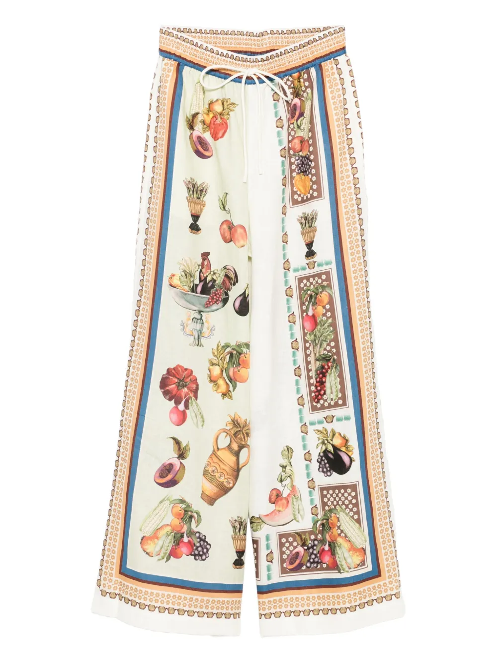 ALEMAIS graphic-print drawstring trousers | Neutrals | Image 1