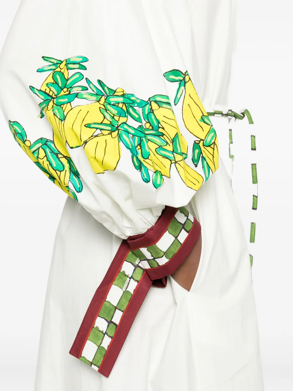 Alemais Katerina Cotton Poplin Midi Dress In White