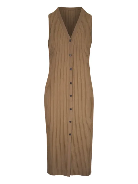 Vince ribbed button-front dress