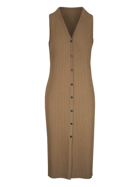Vince ribbed button-front dress