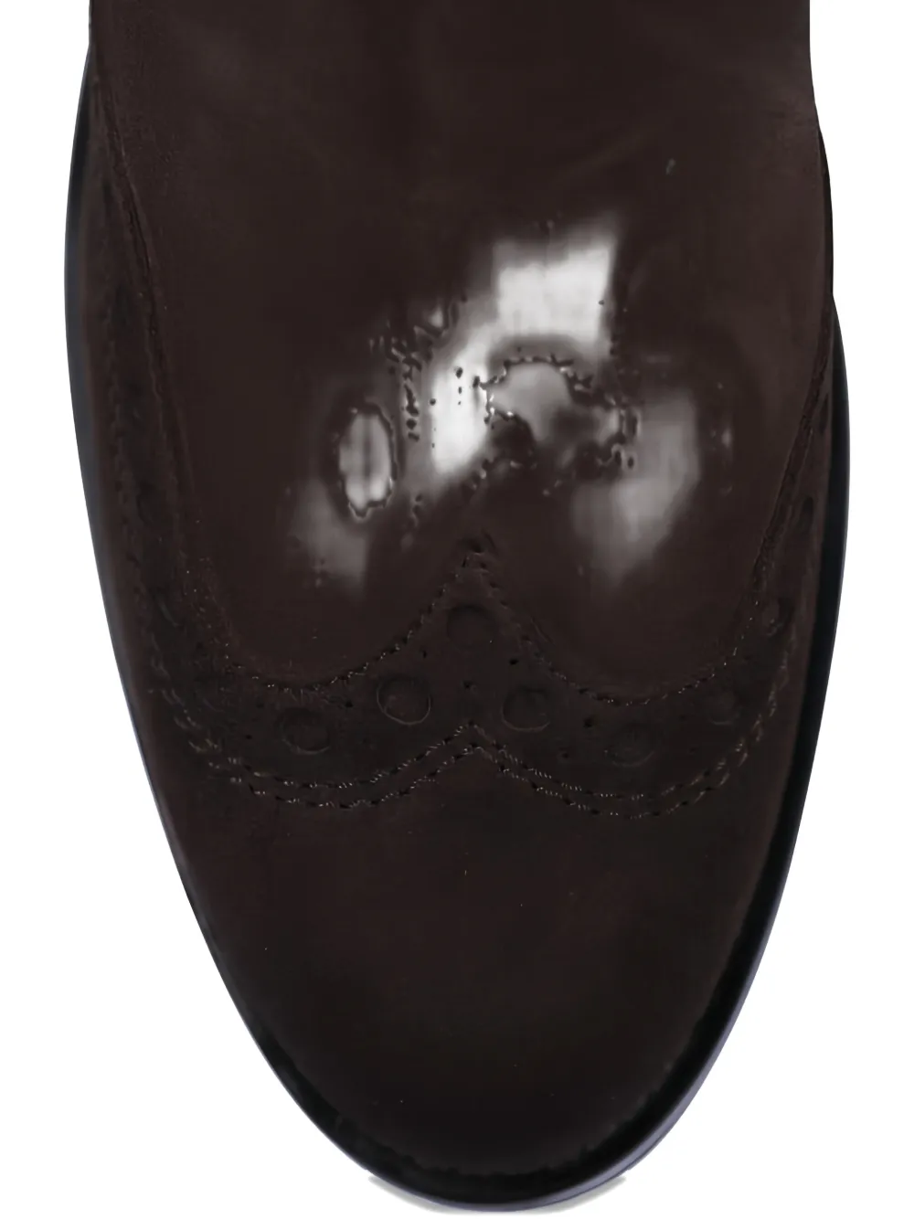 Santoni Ferret round-toe boots Bruin