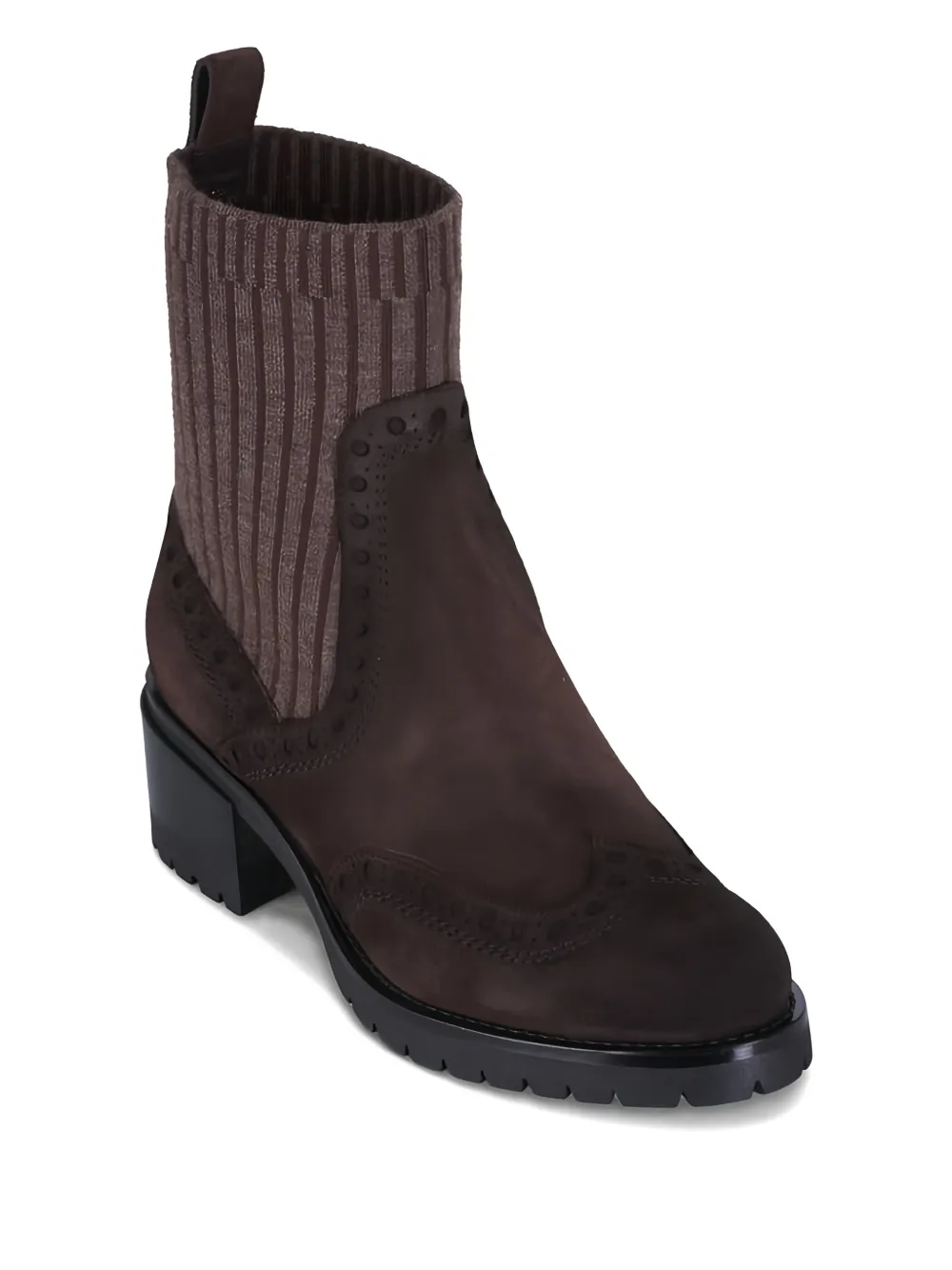 Santoni Ferret round-toe boots Bruin
