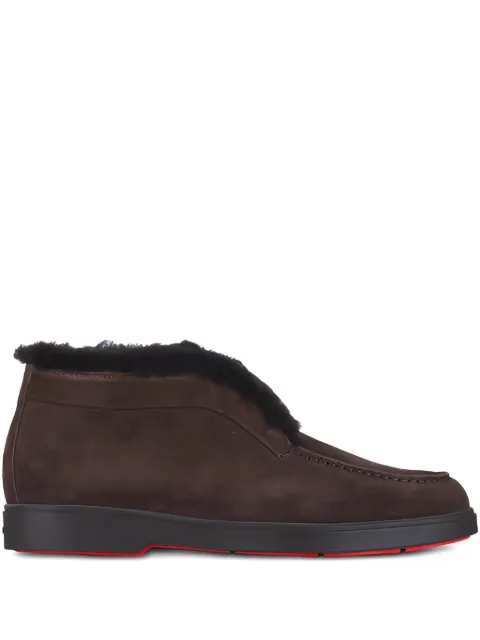 Santoni mocassins Fortune à bords en peau lainée