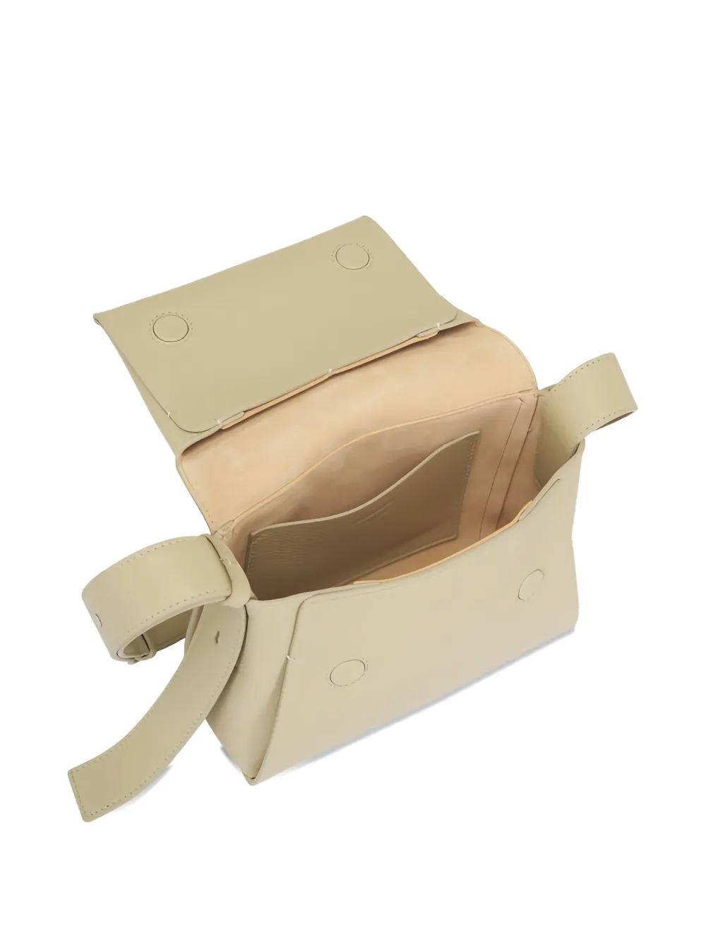 Jil Sander Schoudertas met omslag Beige