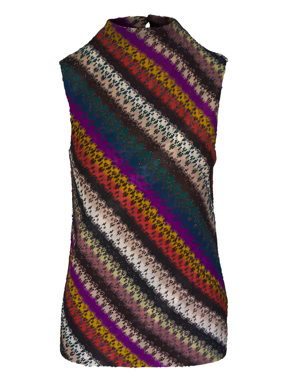 Missoni diagonal striped knitwear - Marrone