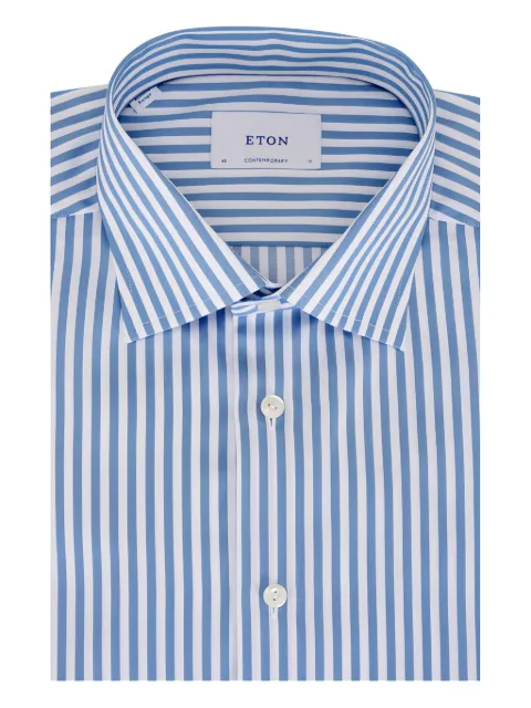 Eton striped-pattern shirt