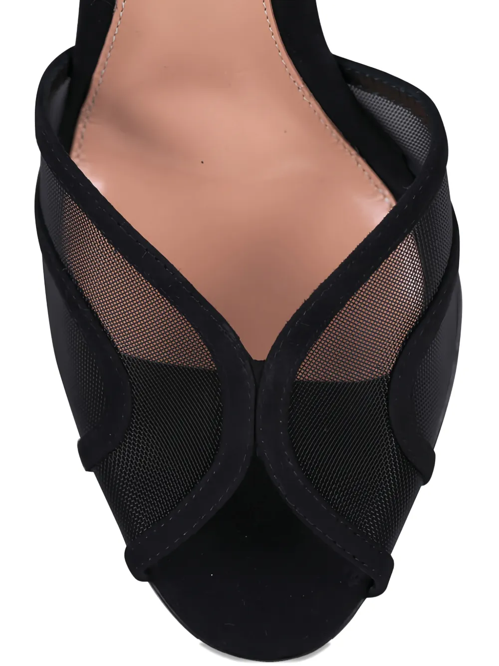 Gianvito Rossi mesh stiletto sandals Zwart