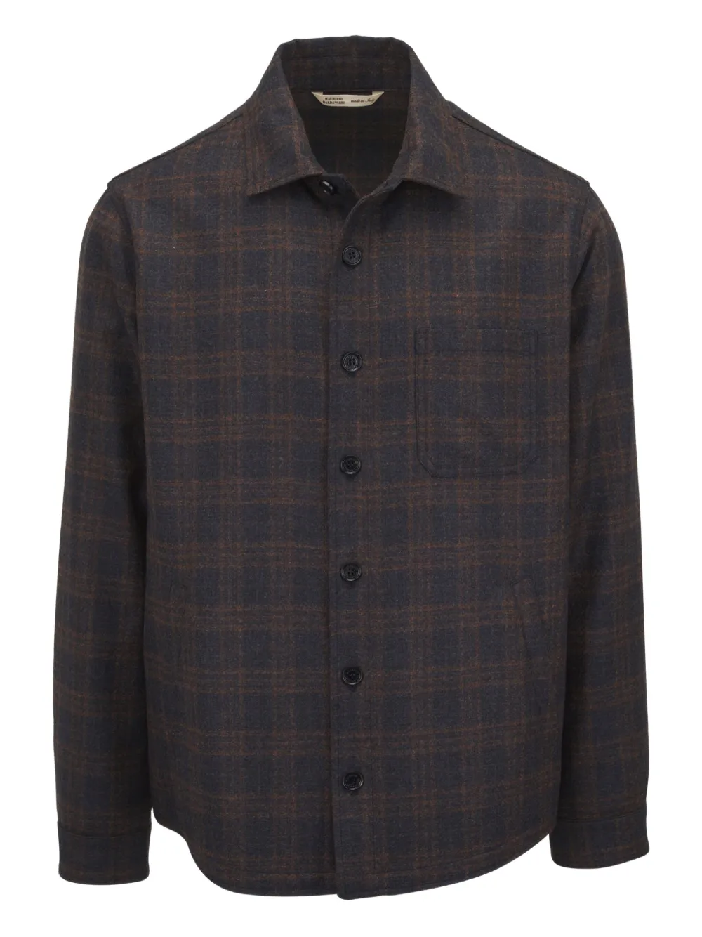 Maurizio Baldassari checked wool shirt jacket | Grey | Image 1