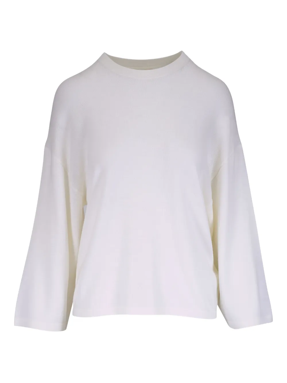 Khaite Darcy Bell-sleeve Sweater In White