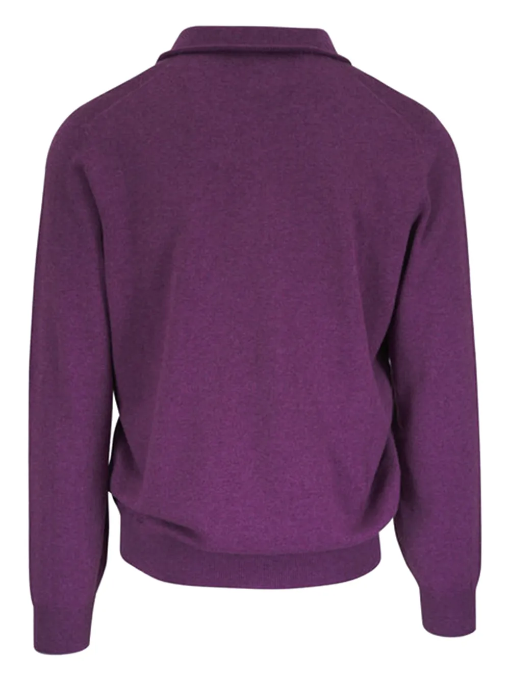Brunello Cucinelli Pullover met kwart rits Paars