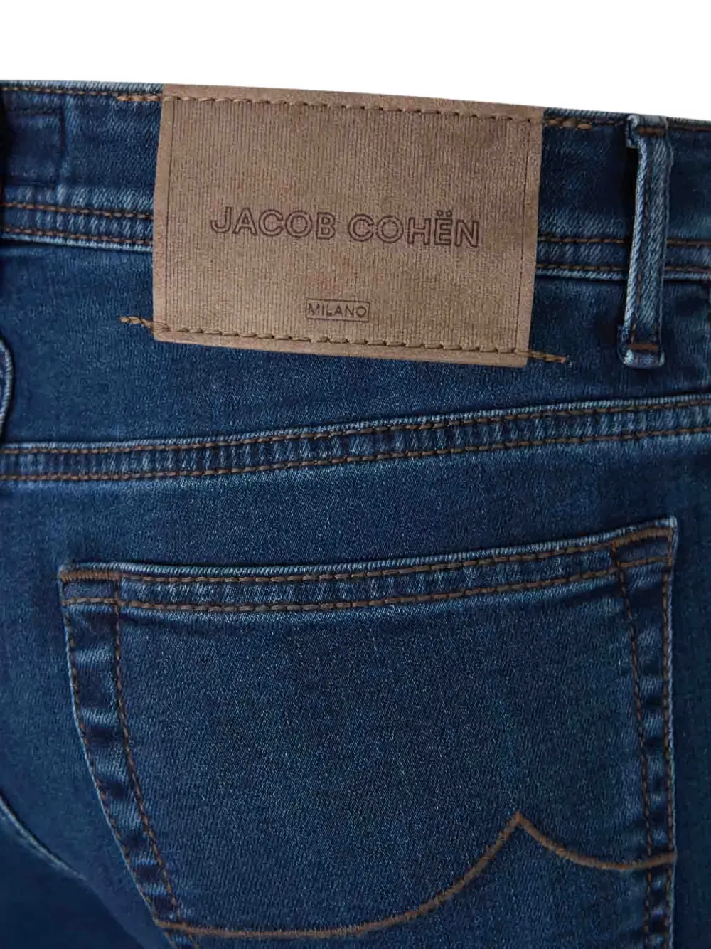 Jacob Cohen Button-fly Logo-patch Denim Jeans In Blue