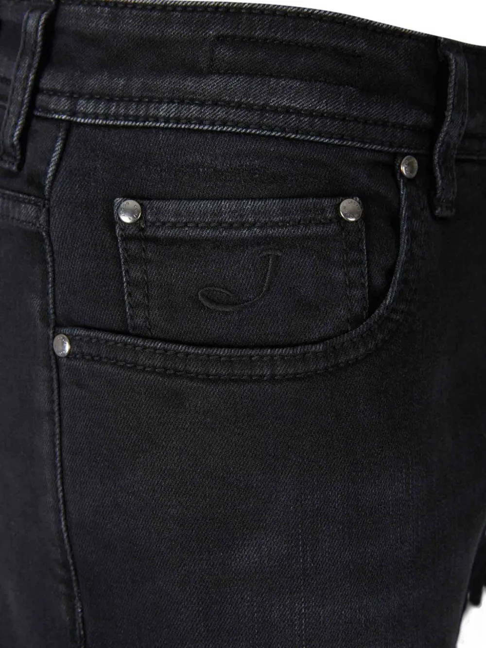 Jacob Cohën Jeans met vijf zakken Zwart