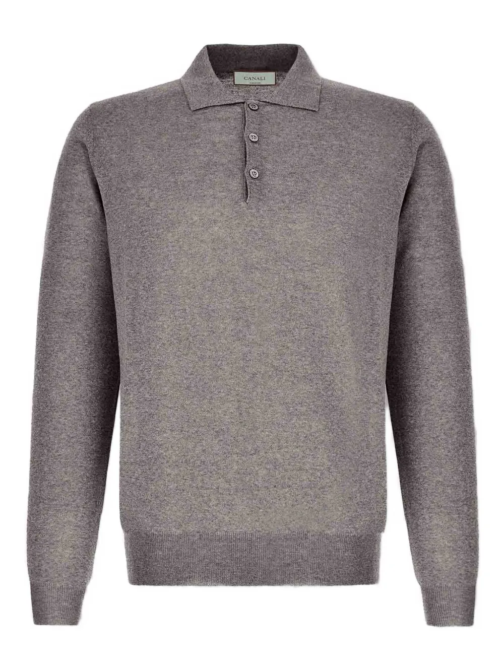 Canali Trui met polokraag en lange mouwen Beige