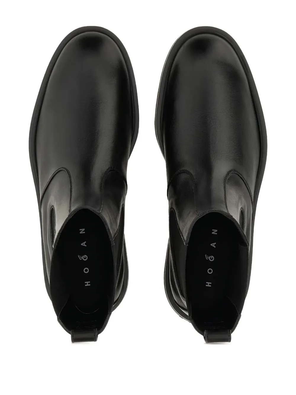Hogan elastic-panel chelsea boots Black