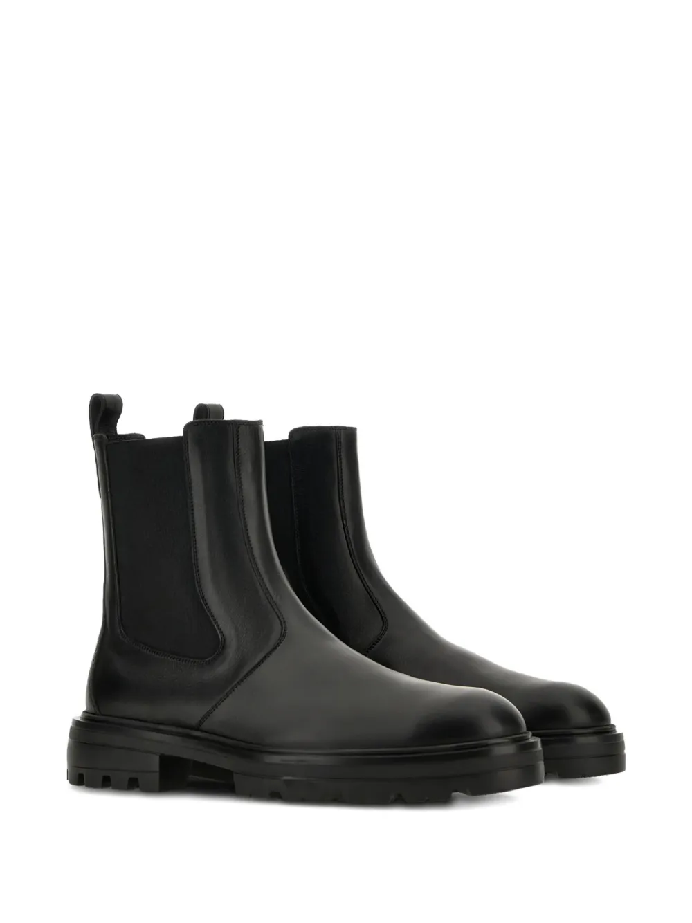 Hogan elastic-panel chelsea boots Black