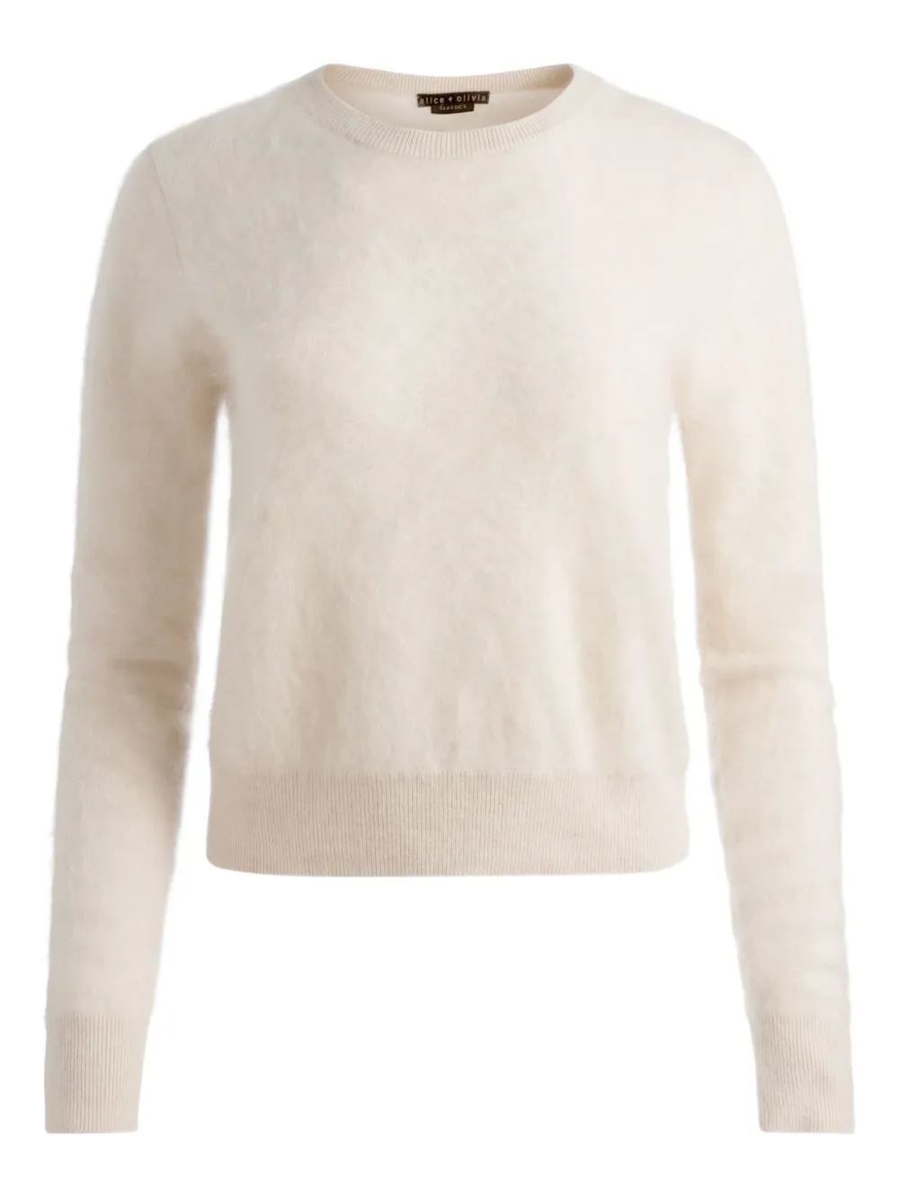 Alice And Olivia Crew-neck Sweater In Neutral