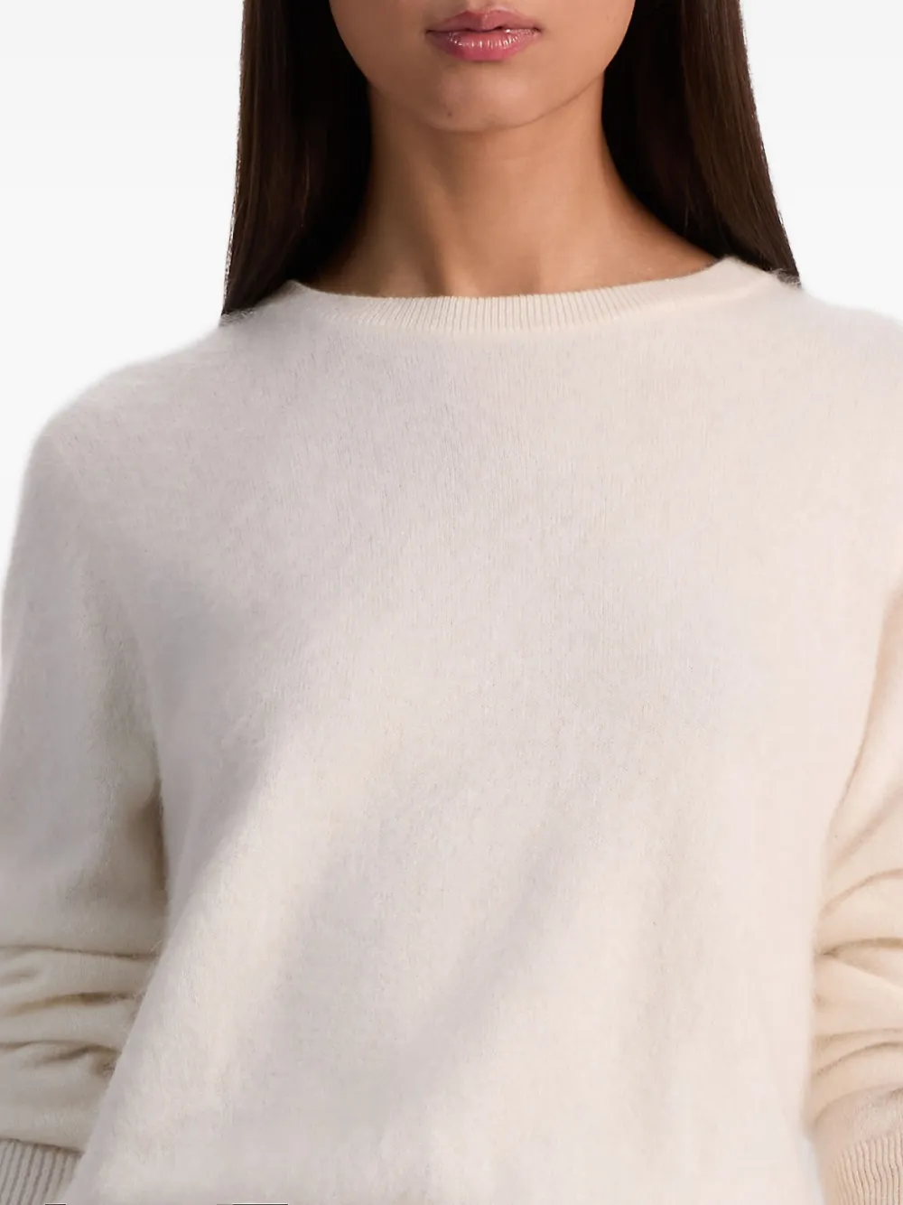 alice + olivia Carolee trui met ronde hals Beige
