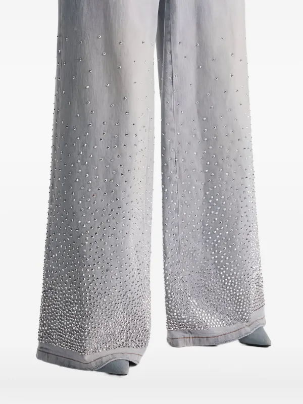 Alice + Olivia Amazing Embellished Jeans | Grey | FARFETCH