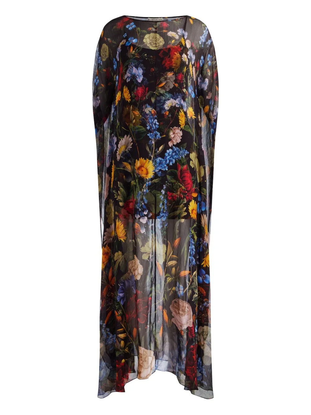 Alice + olivia Jurk met bloemenprint Zwart
