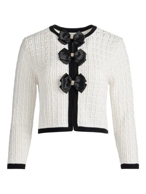 alice + olivia bow-detail cardigan