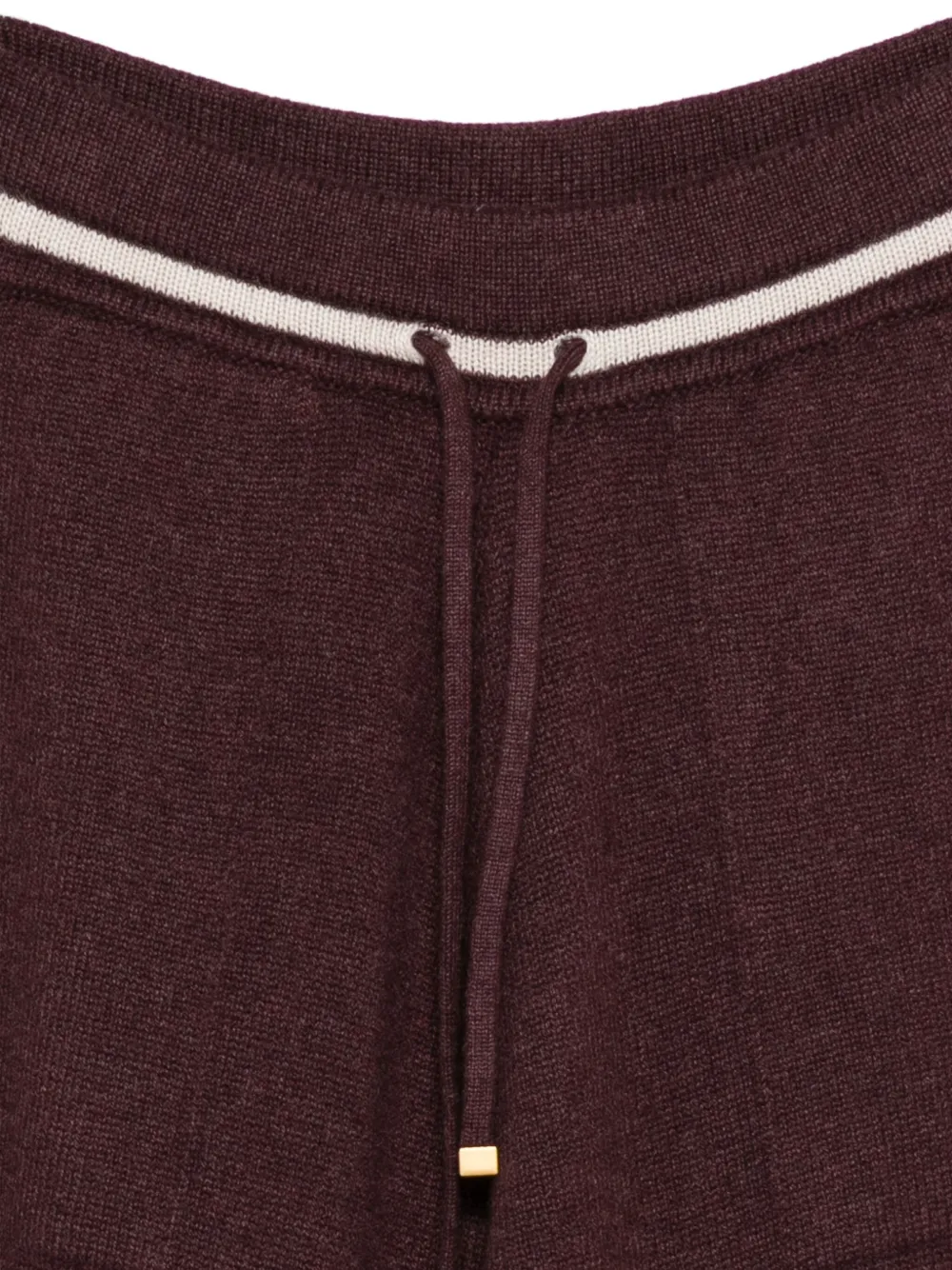 Eleventy Geribbelde broek met trekkoord Rood