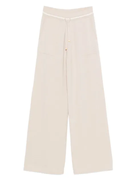 Eleventy ribbed drawstring trousers