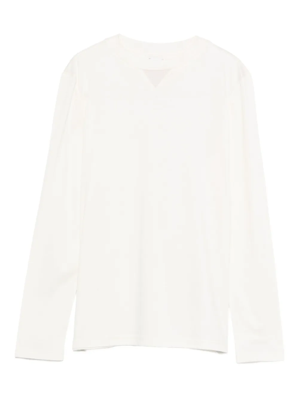 Eleventy long-sleeve V-neck top | White | Image 1
