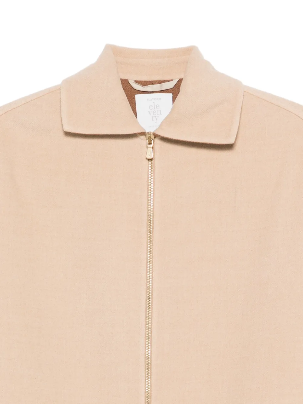 Eleventy Jas met ritszak Beige