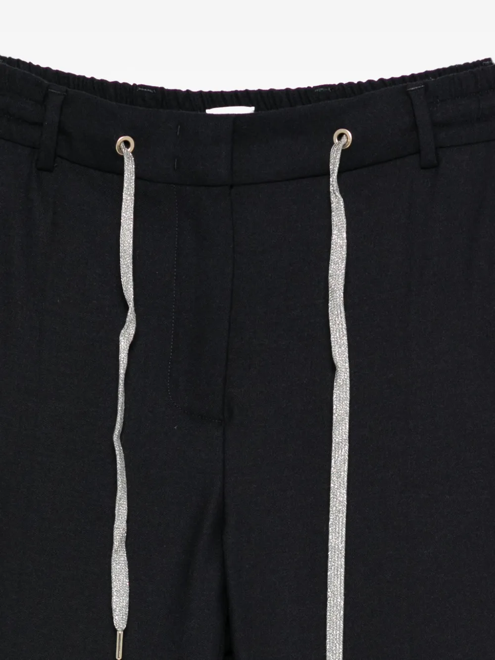 Eleventy Broek met trekkoord Blauw