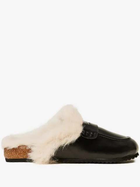 TWINSET mules de pelo artificial